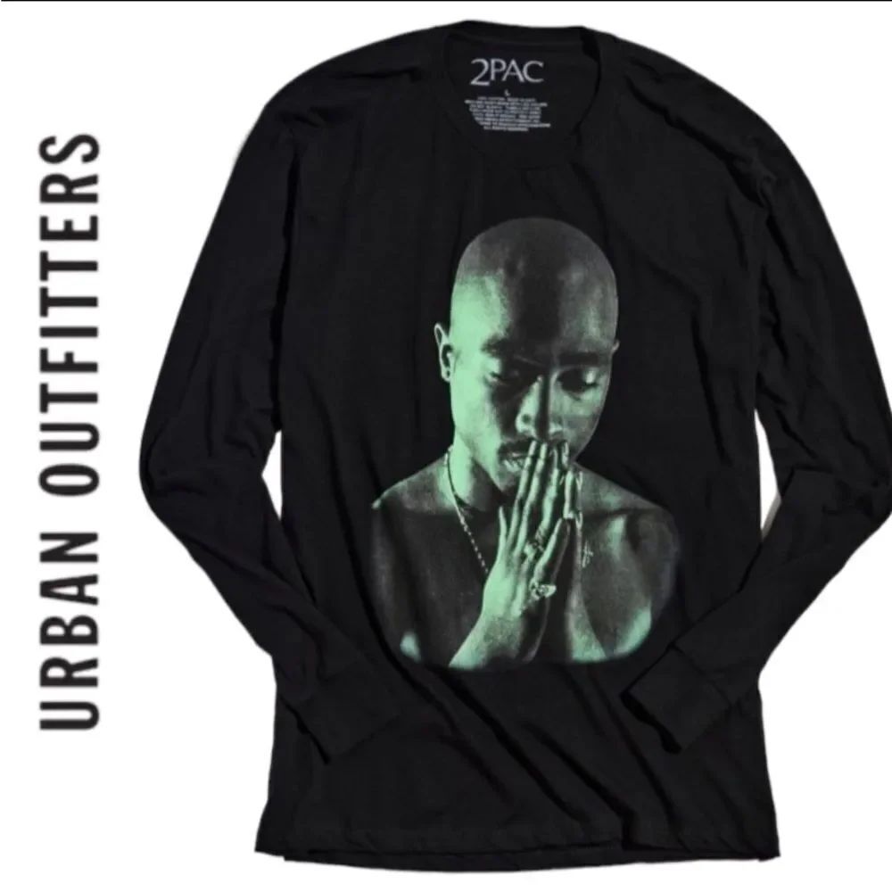 NEW Tupac UO Urban Outfitters Hail Mary Long Sleeve Shirt T-Shirt Tee L XL